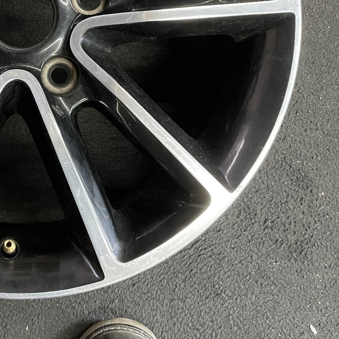 17" CARAVAN 14 17x6.5 aluminum 10 spoke polished face with pockets black pockets opt WFH Original OEM Wheel Rim