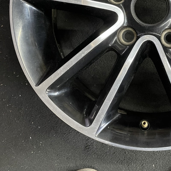 17" CARAVAN 14 17x6.5 aluminum 10 spoke polished face with pockets black pockets opt WFH Original OEM Wheel Rim