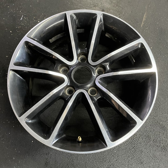 17" CARAVAN 14 17x6.5 aluminum 10 spoke polished face with pockets black pockets opt WFH Original OEM Wheel Rim