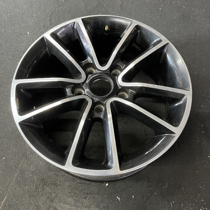 17" CARAVAN 14 17x6.5 aluminum 10 spoke polished face with pockets black pockets opt WFH Original OEM Wheel Rim