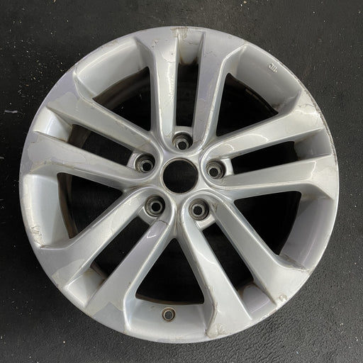 17" JUKE 11-16 17x7 , , double spoke Original OEM Wheel Rim - Angle View