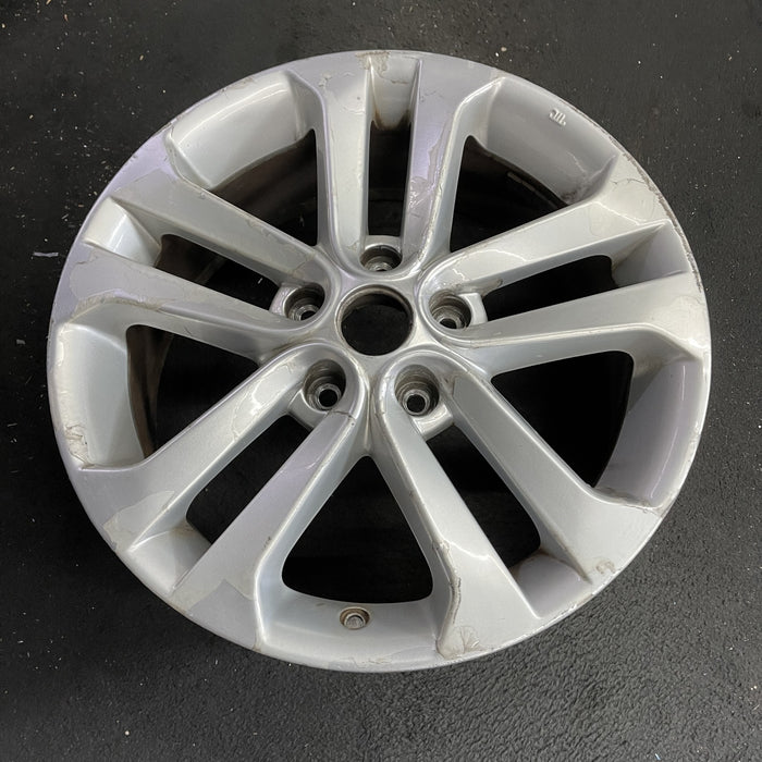 17" JUKE 11-16 17x7 , , double spoke Original OEM Wheel Rim - Side Profile