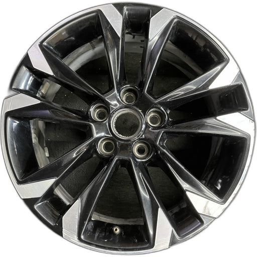 17" TRAILBLAZER 21-23 17x7.5 5 double spoke gloss black opt Q6V Original OEM - Front View