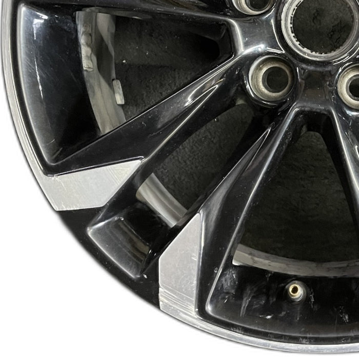 17" TRAILBLAZER 21-23 17x7.5 5 double spoke gloss black opt Q6V Original OEM - Back View