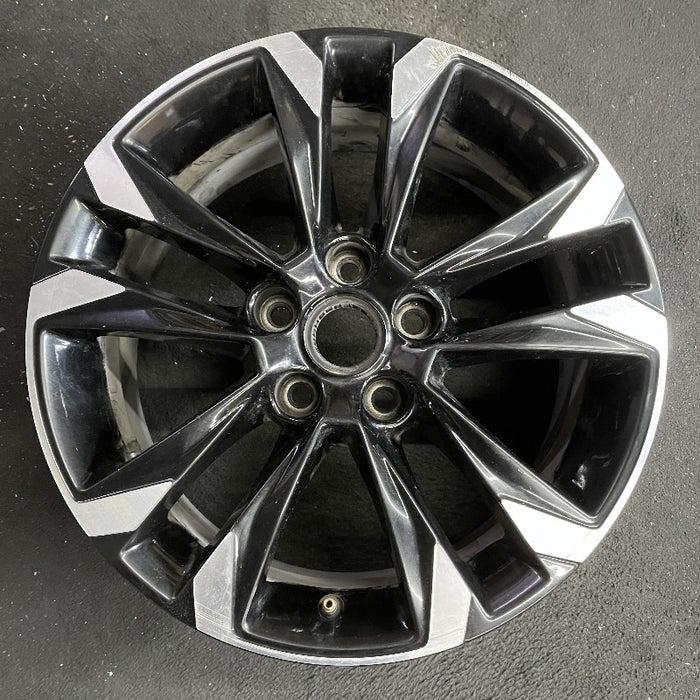 17" TRAILBLAZER 21-23 17x7.5 5 double spoke gloss black opt Q6V Original OEM - Front View