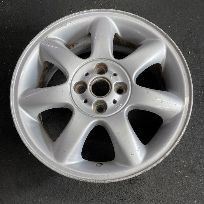 16" CLUBMAN 08-14 16x6.5 alloy 7 spoke tapered end spoke silver Original OEM Wheel Rim