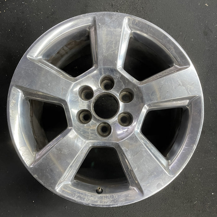 20" SIERRA 1500 PICKUP 19 classic , 20x9, 5 spoke, exposed lug nuts, polished - Angle View
