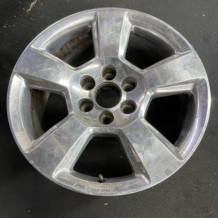 20" SIERRA 1500 PICKUP 19 classic , 20x9, 5 spoke, exposed lug nuts, polished - Side Profile