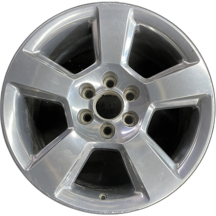 20" SIERRA 1500 PICKUP 19 classic , 20x9, 5 spoke, exposed lug nuts, polished - Front View