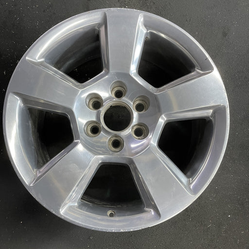 20" SIERRA 1500 PICKUP 19 classic , 20x9, 5 spoke, exposed lug nuts, polished - Angle View