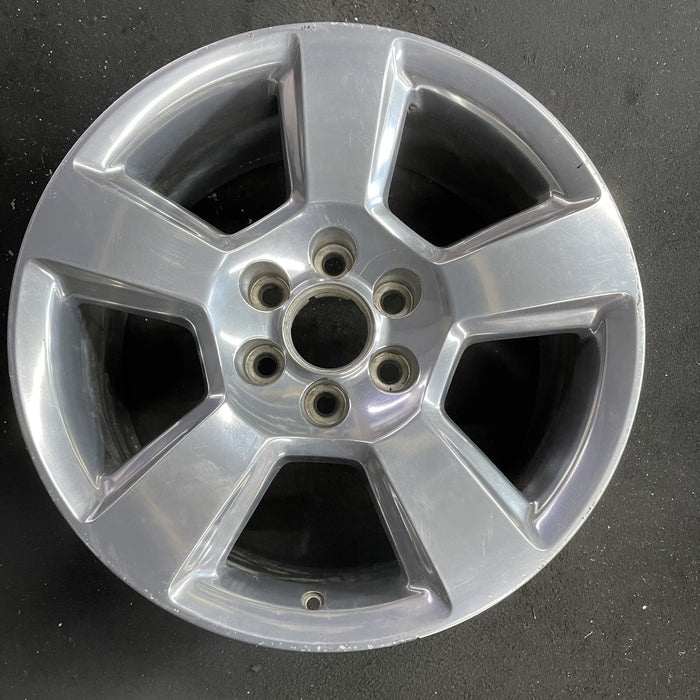 20" SIERRA 1500 PICKUP 19 classic , 20x9, 5 spoke, exposed lug nuts, polished - Angle View
