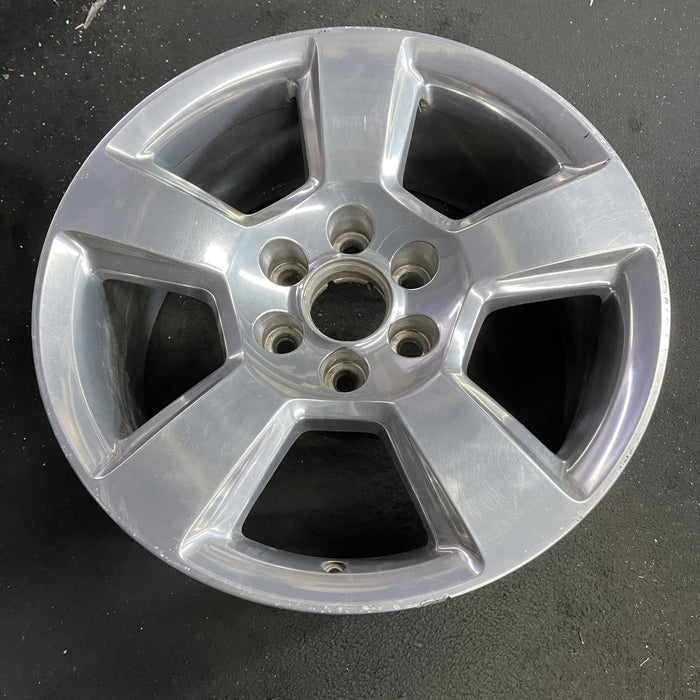 20" SIERRA 1500 PICKUP 19 classic , 20x9, 5 spoke, exposed lug nuts, polished - Side Profile
