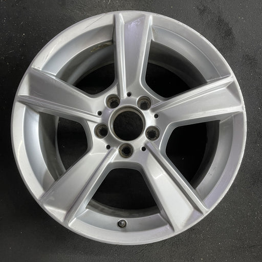 17" MERCEDES C-CLASS 12 204 Type; C250, 17x8.5, 5 spoke Original OEM Wheel Rim - Angle View