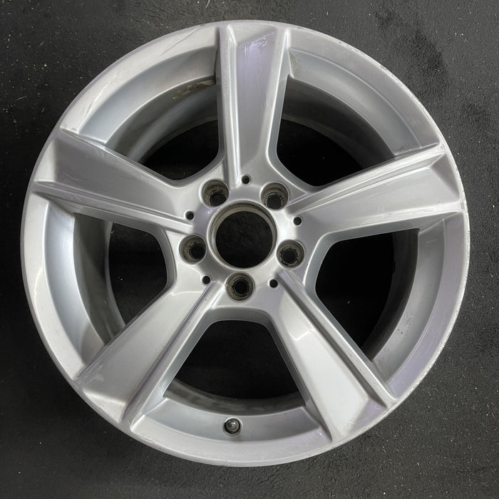 17" MERCEDES C-CLASS 12 204 Type; C250, 17x8.5, 5 spoke Original OEM Wheel Rim - Angle View