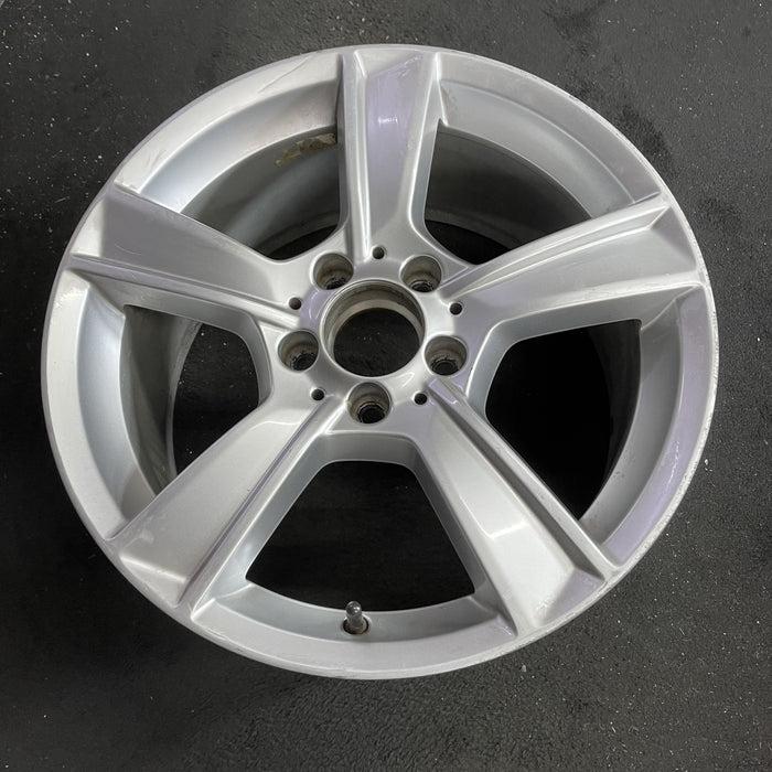 17" MERCEDES C-CLASS 12 204 Type; C250, 17x8.5, 5 spoke Original OEM Wheel Rim - Side Profile