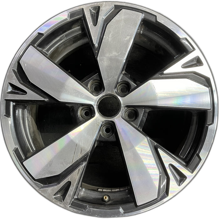18" FORESTER 19 18x7 , w/machined face, 5 spoke Original OEM Wheel Rim - Front View