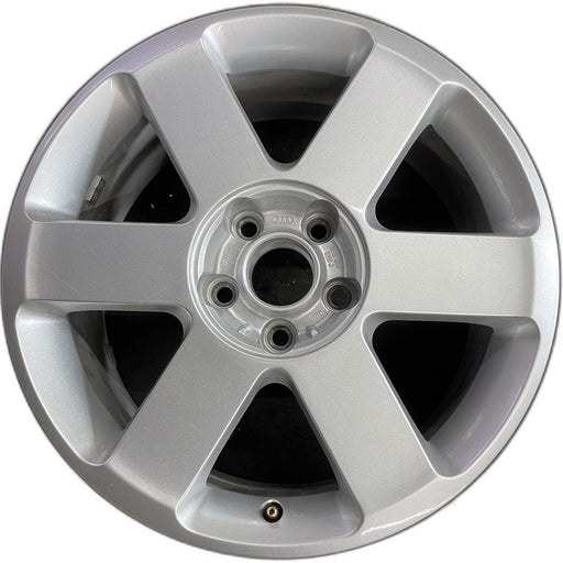 17" AUDI A4 03-05 17x7.5 , 6 spoke, SW Original OEM Wheel Rim - Front View