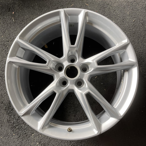 20" CAMARO 19-24 20x8.5, 5 split spoke, silver Original OEM Wheel Rim - Angle View