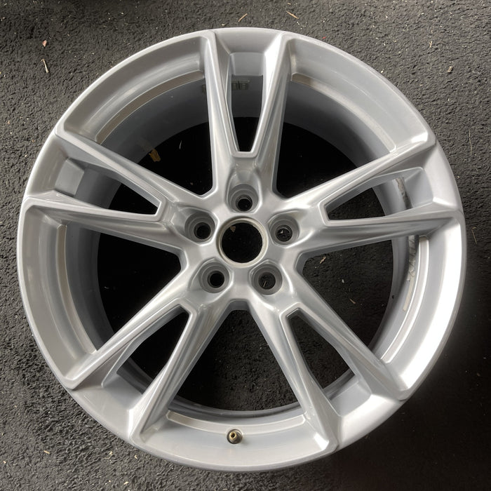 20" CAMARO 19-24 20x8.5, 5 split spoke, silver Original OEM Wheel Rim - Angle View