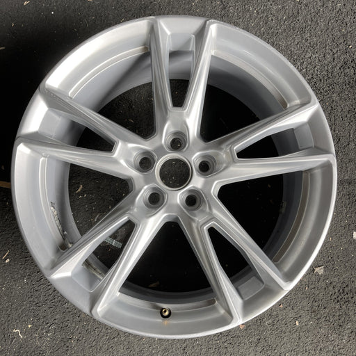 20" CAMARO 19-24 20x8.5, 5 split spoke, silver Original OEM Wheel Rim - Angle View