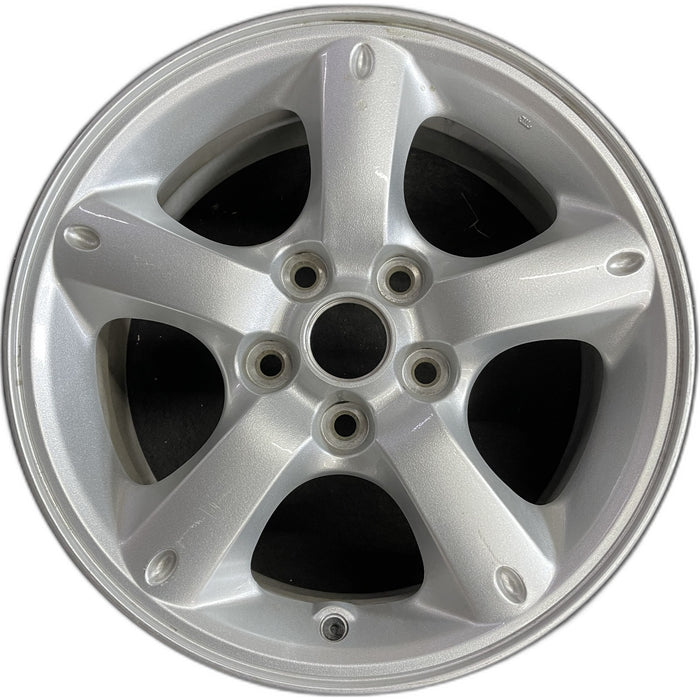16" MAZDA TRIBUTE 05-06 16x7, , oval dimples ends Original OEM Wheel Rim - Front View