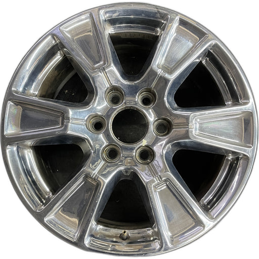 18" FORD F150 PICKUP 15-17 18x7.5, aluminum, 6 spoke, chrome Original OEM Wheel - Front View