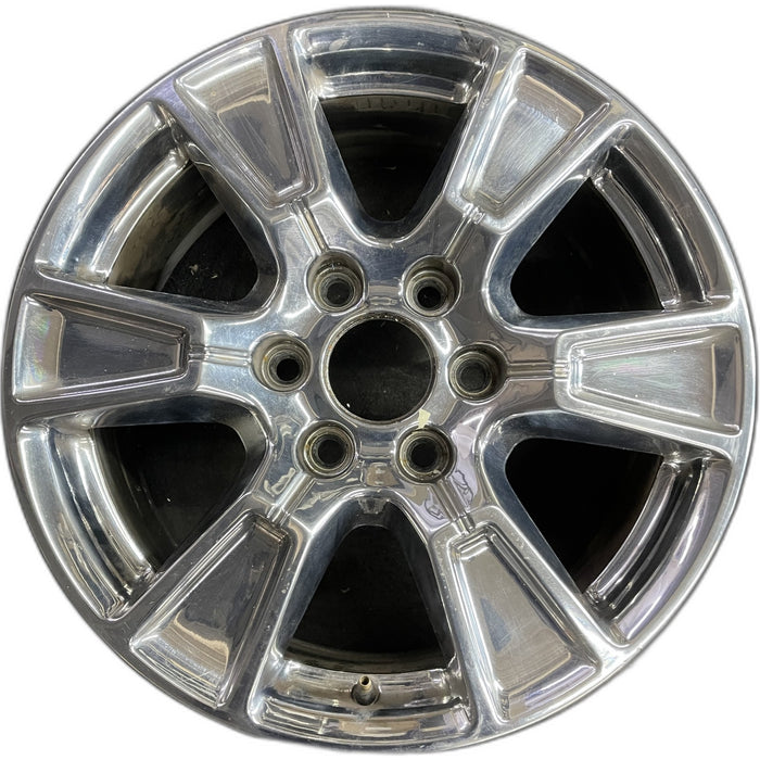 18" FORD F150 PICKUP 15-17 18x7.5, aluminum, 6 spoke, chrome Original OEM Wheel - Front View