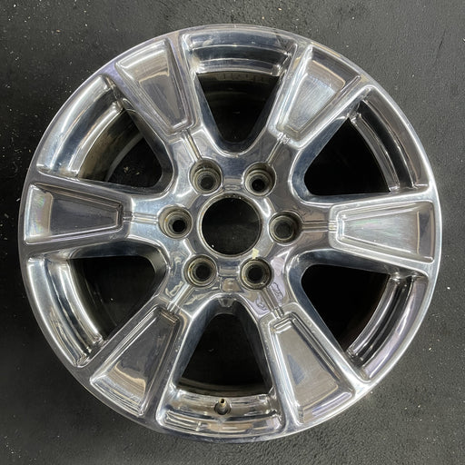 18" FORD F150 PICKUP 15-17 18x7.5, aluminum, 6 spoke, chrome Original OEM Wheel - Angle View
