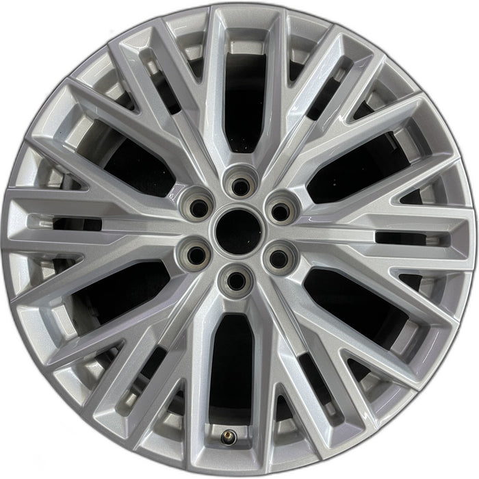 20" ACADIA 24 20x8, silver Original OEM Wheel Rim - Front View