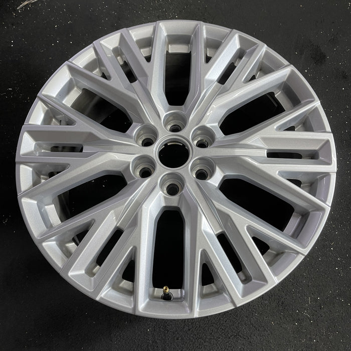 20" ACADIA 24 20x8, silver Original OEM Wheel Rim - Side Profile