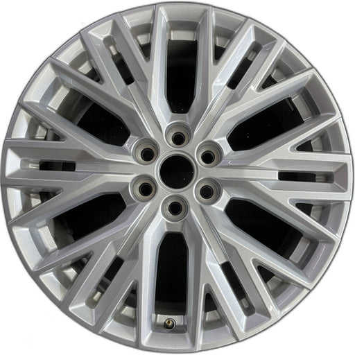 20" ACADIA 24 20x8, silver Original OEM Wheel Rim - Front View