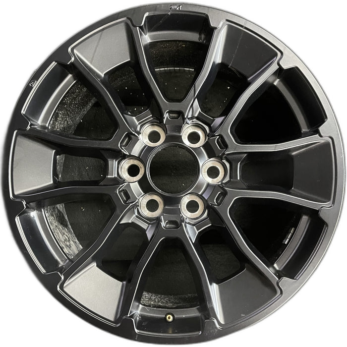 20" SEQUOIA 24 20x8, 6 Y spoke, black Original OEM Wheel Rim - Front View
