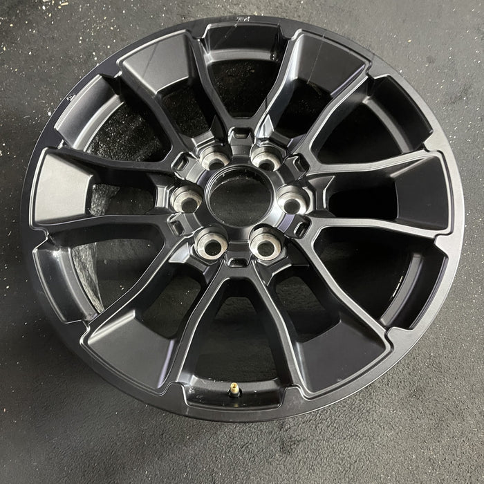 20" SEQUOIA 24 20x8, 6 Y spoke, black Original OEM Wheel Rim - Side Profile