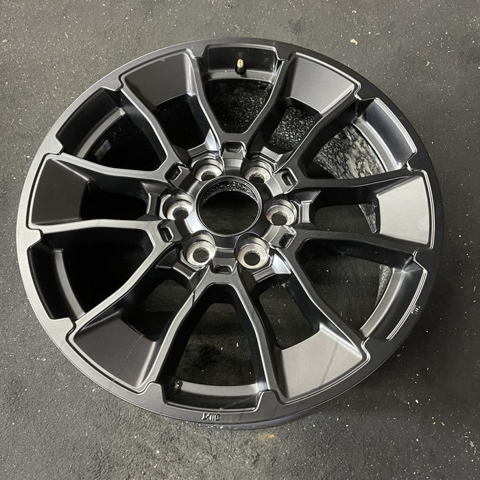 20" SEQUOIA 24 20x8, 6 Y spoke, black Original OEM Wheel Rim - Close-Up Detail