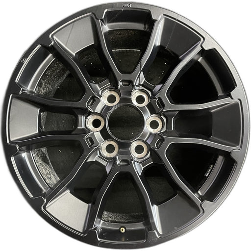 20" SEQUOIA 24 20x8, 6 Y spoke, black Original OEM Wheel Rim - Front View