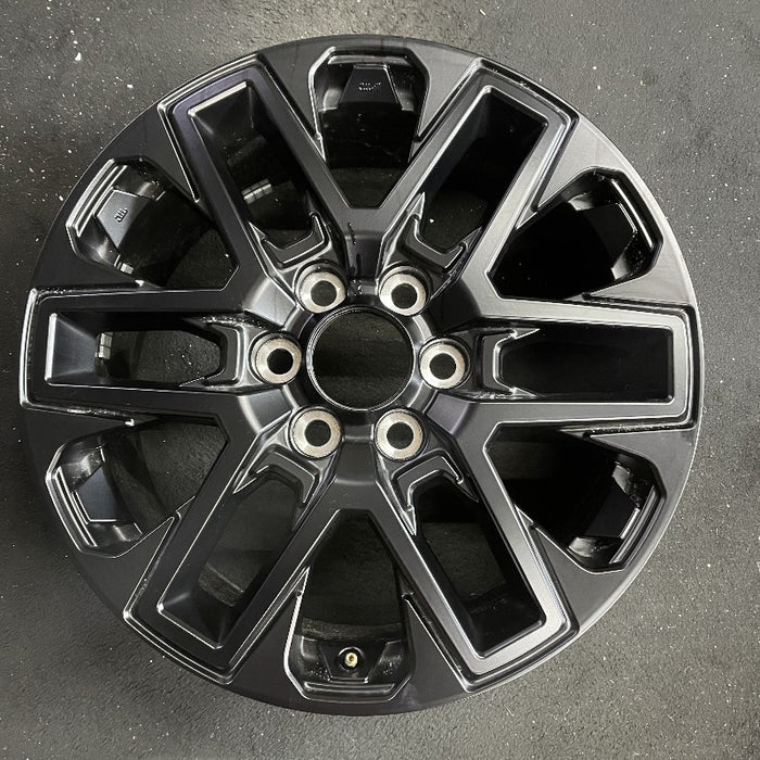 20" SEQUOIA 23-24 20x8 open spoke 6 spoke matte black Original OEM Wheel Rim - Front View