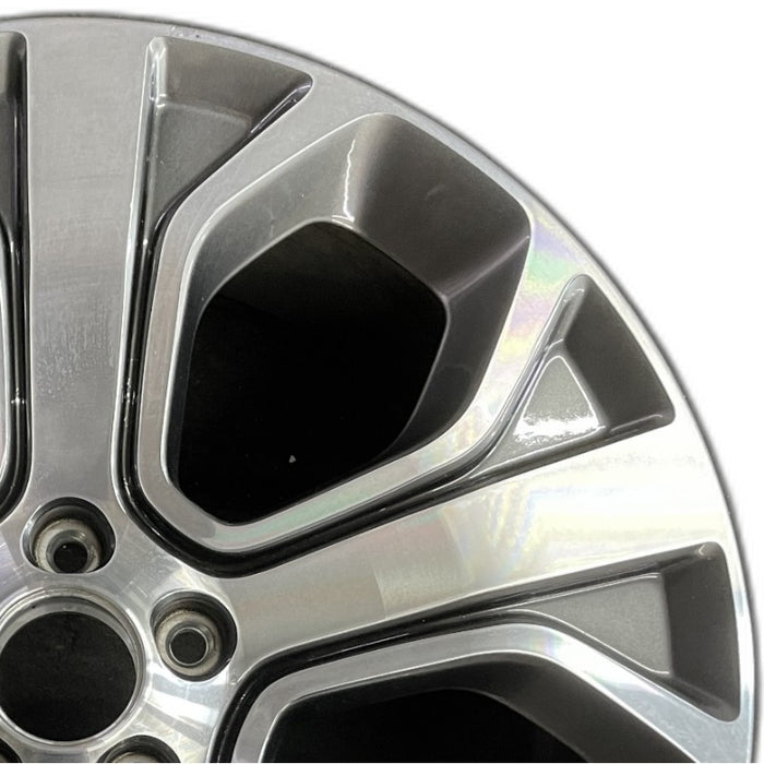20" EXPLORER 18-19 20x8.5 aluminum TPMS 5 spoke machined face with pockets Original OEM Wheel Rim