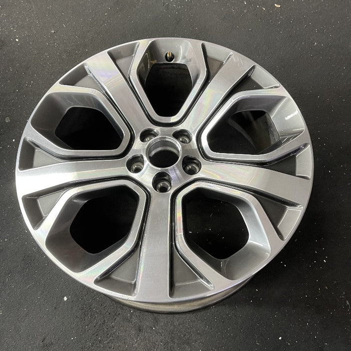 20" EXPLORER 18-19 20x8.5 aluminum TPMS 5 spoke machined face with pockets Original OEM Wheel Rim