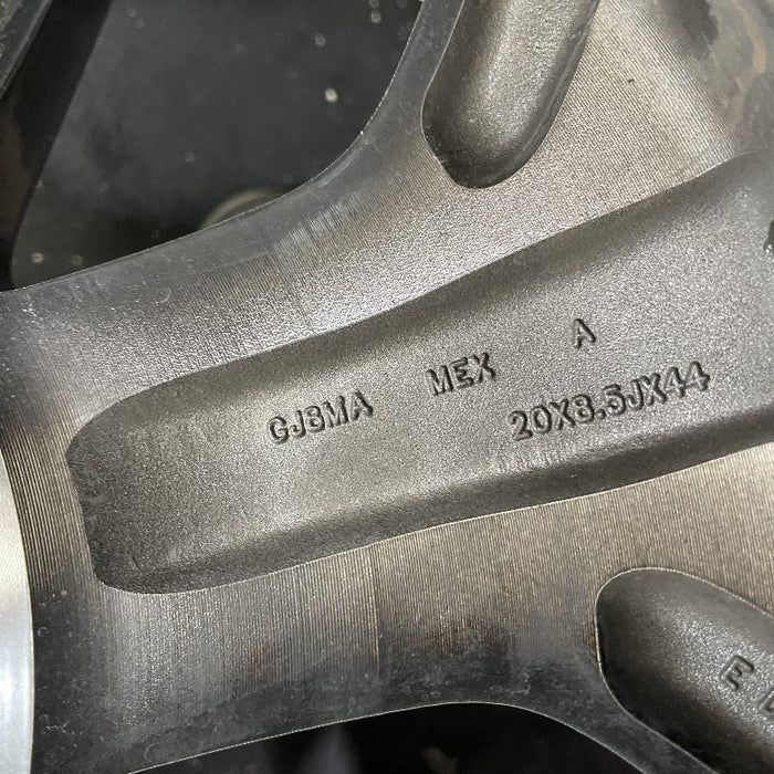 20" EXPLORER 18-19 20x8.5 aluminum TPMS 5 spoke machined face with pockets Original OEM Wheel Rim