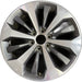 20" FORD F150 PICKUP 17 20x8.5 12 spoke machined face flash gray pockets - Front View