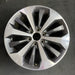 20" FORD F150 PICKUP 17 20x8.5 12 spoke machined face flash gray pockets - Front View