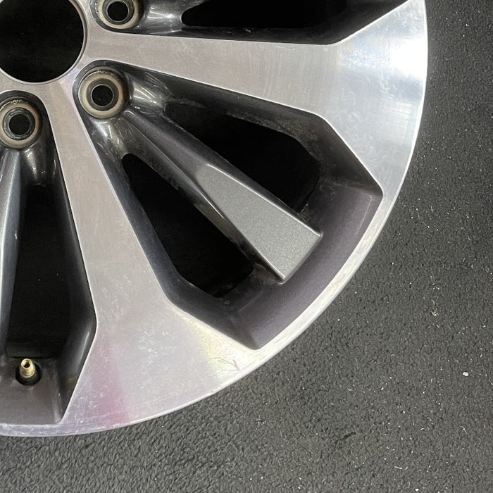 20" FORD F150 PICKUP 17 20x8.5 12 spoke machined face flash gray pockets - Back View