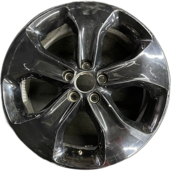18" COMPASS 18 , , 18x7, , , straight spoke, black Original OEM Wheel Rim - Front View