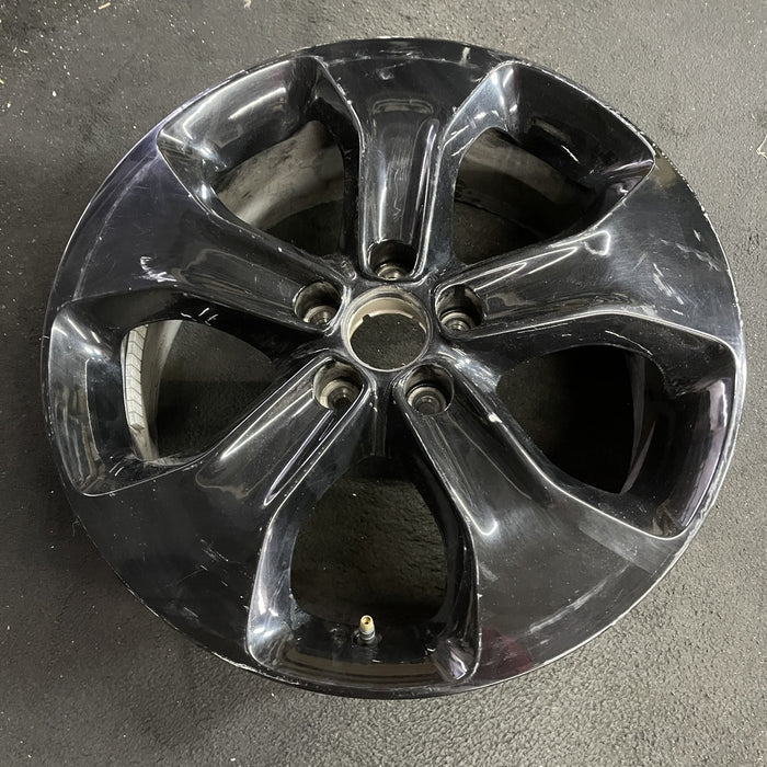 18" COMPASS 18 , , 18x7, , , straight spoke, black Original OEM Wheel Rim - Side Profile