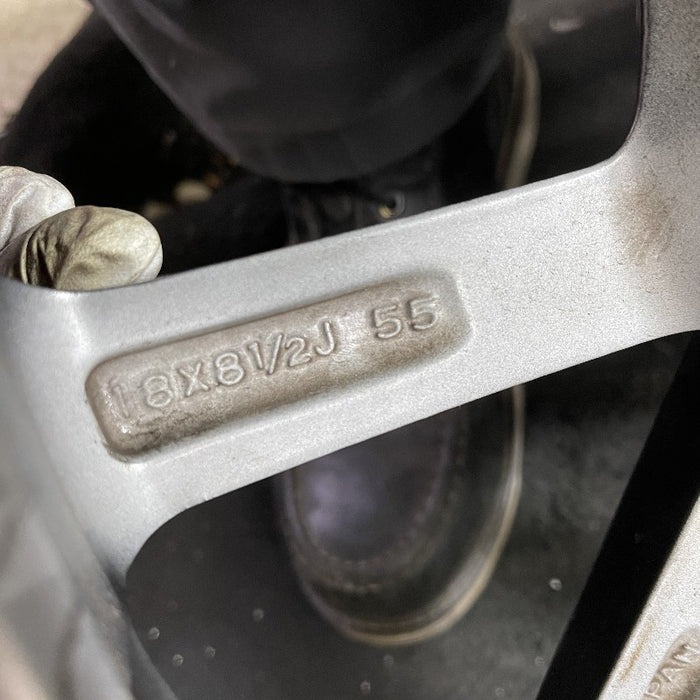 18" WRX 18 18x8.5 alloy 5 V spoke gunmetal Original OEM Wheel Rim