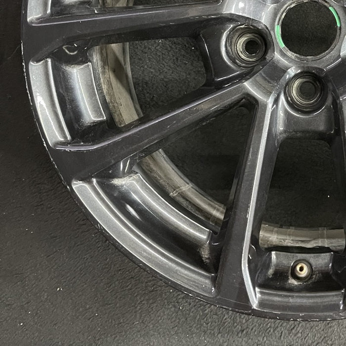 18" WRX 18 18x8.5 alloy 5 V spoke gunmetal Original OEM Wheel Rim