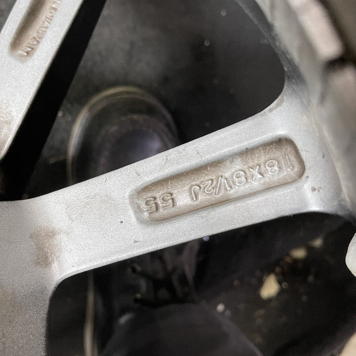 18" WRX 18 18x8.5 alloy 5 V spoke gunmetal Original OEM Wheel Rim