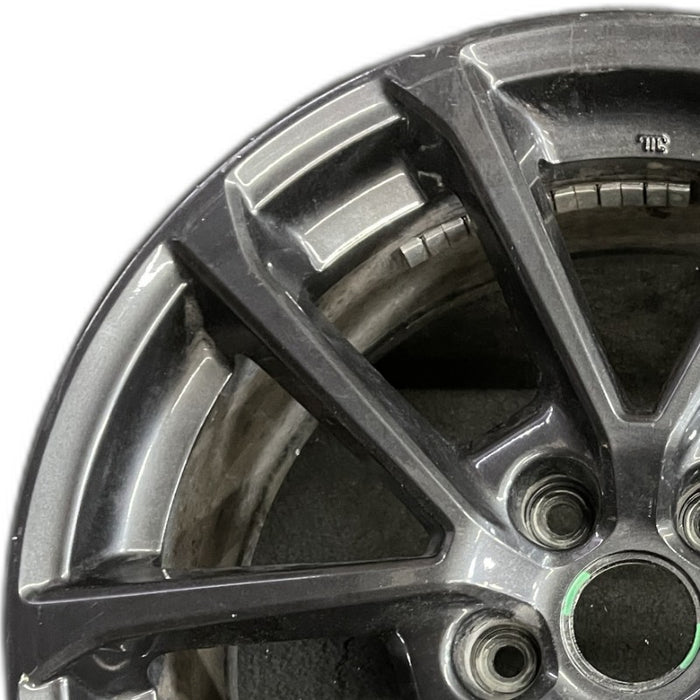 18" WRX 18 18x8.5 alloy 5 V spoke gunmetal Original OEM Wheel Rim