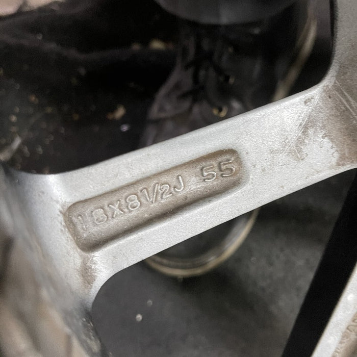 18" WRX 18 18x8.5 alloy 5 V spoke gunmetal Original OEM Wheel Rim