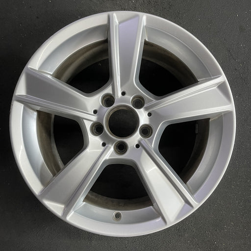 17" MERCEDES C-CLASS 12 204 Type; C250, 17x8.5, 5 spoke Original OEM Wheel Rim - Angle View